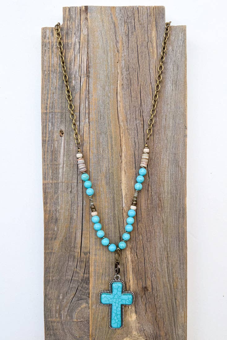 Boho Cross Necklace/Gigi Necklace