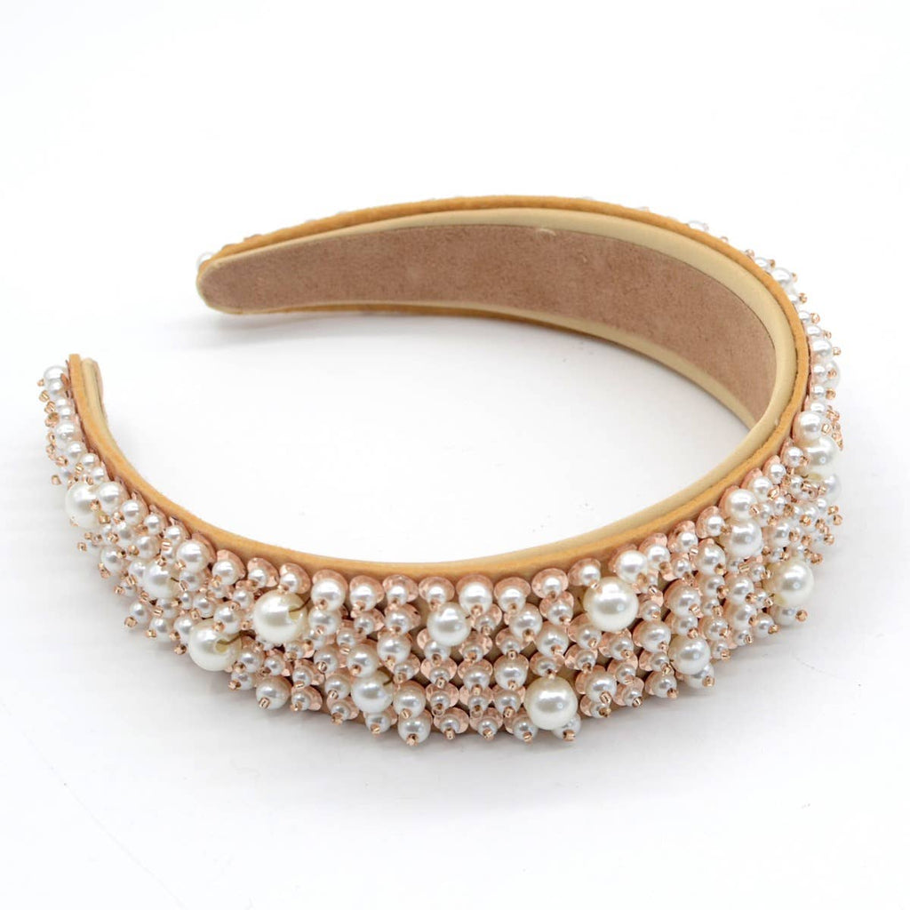 Pearly Mix Headband in Natural