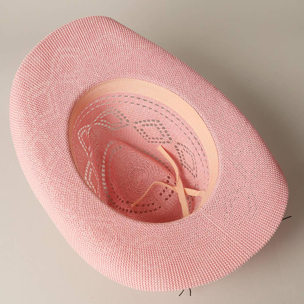 Eco-Friendly Woven Cowboy Panama Adjustable Sun Hat