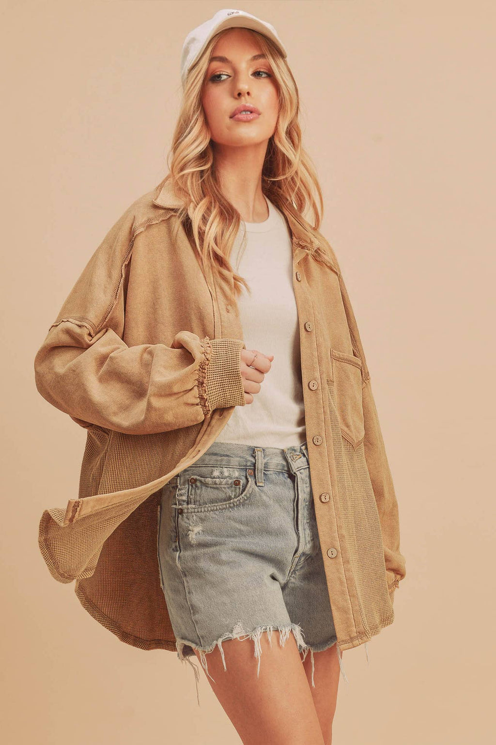 Judie Jacket in Oat beige