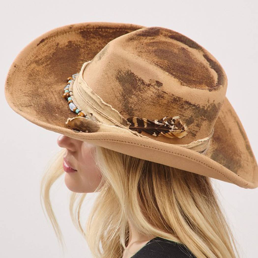 Vintage Versatile Shapeable Cowgirl Hat
