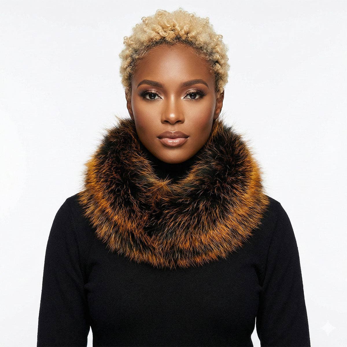 Scarf Luxe Faux Fur Collar Winter Stole