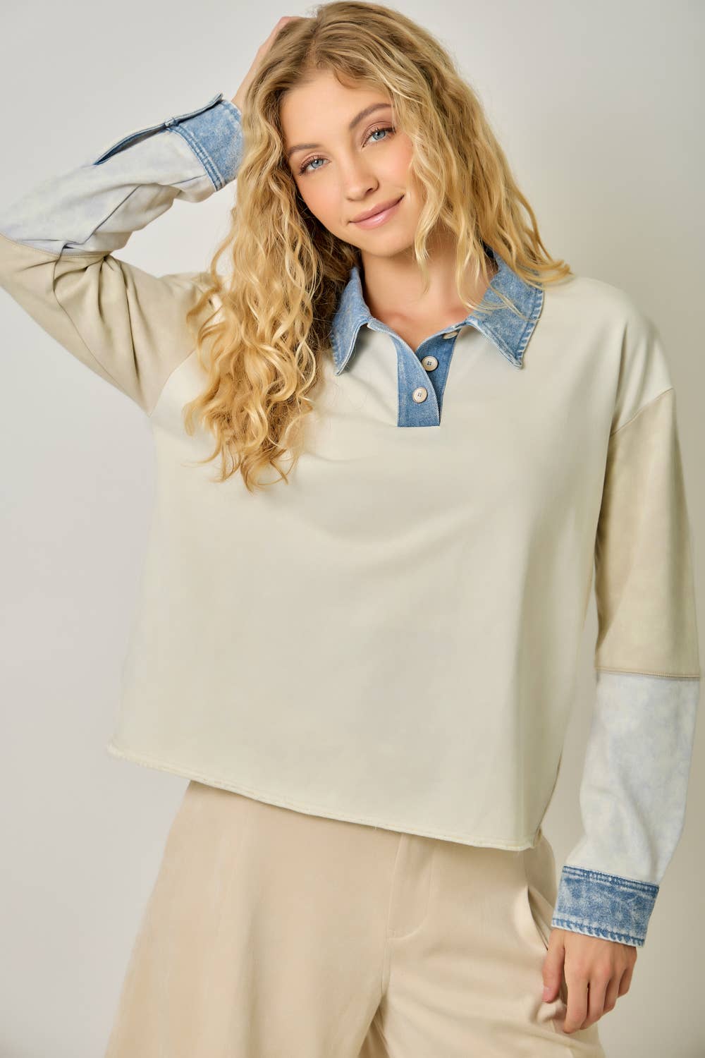 Tessa Color Block Top