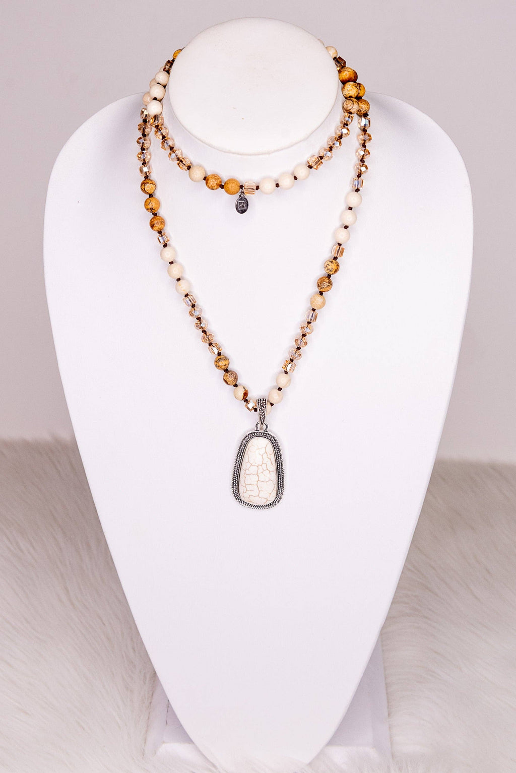 Boho Necklace/Adele Necklace in White