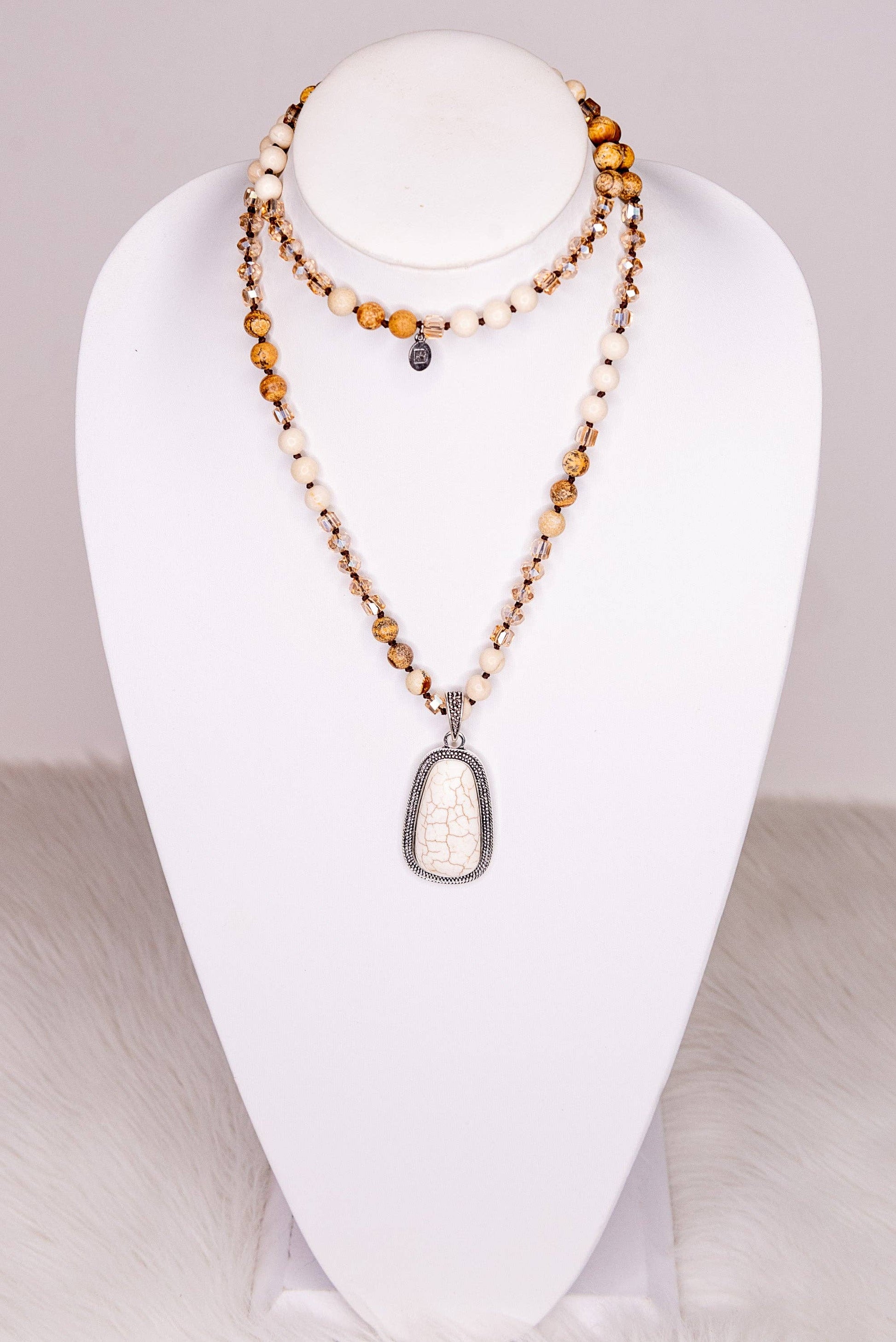 Boho Necklace/Adele Necklace in White