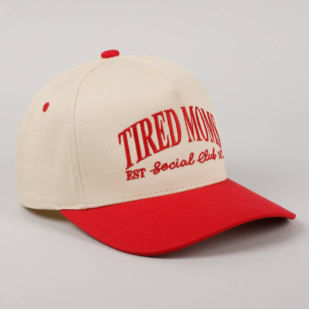 Tired Moms EST Social Club 24/7 Embroidery Cap