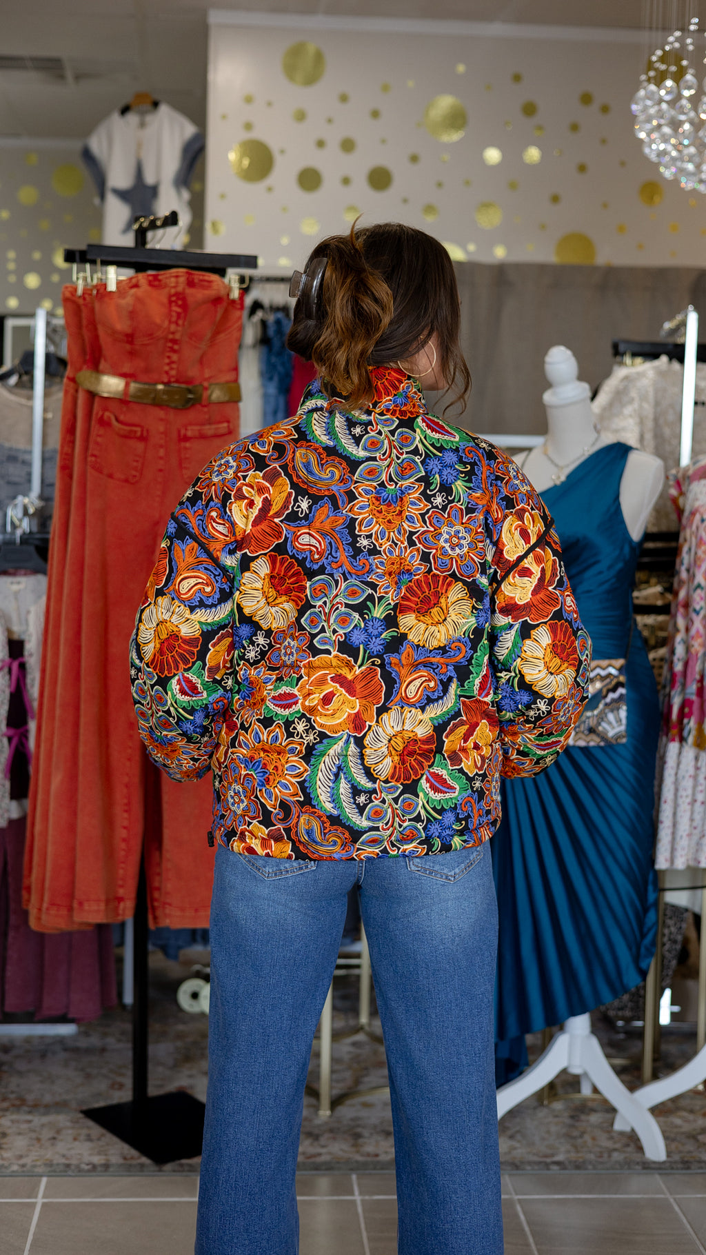 Emilia Bomber Jacket in Multi