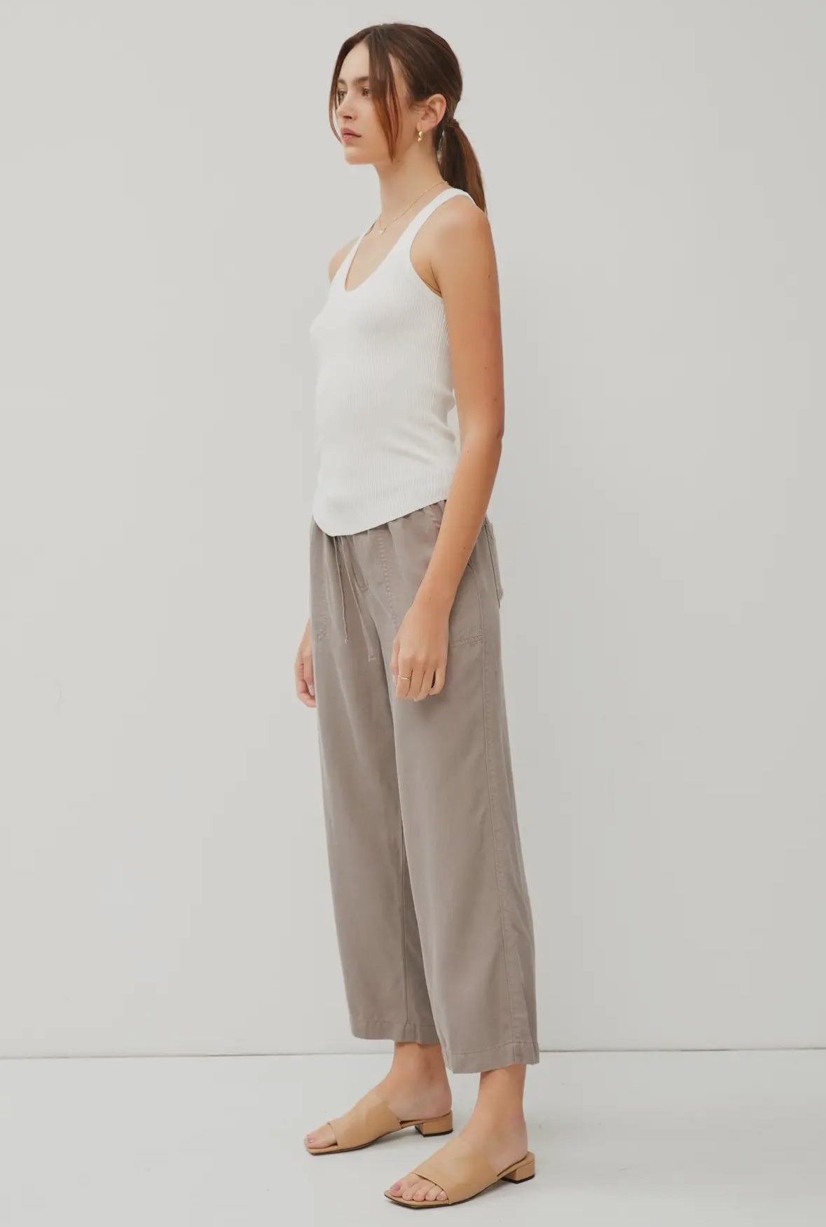 BeCool Samanta Ribbed Scoop Neck Tank