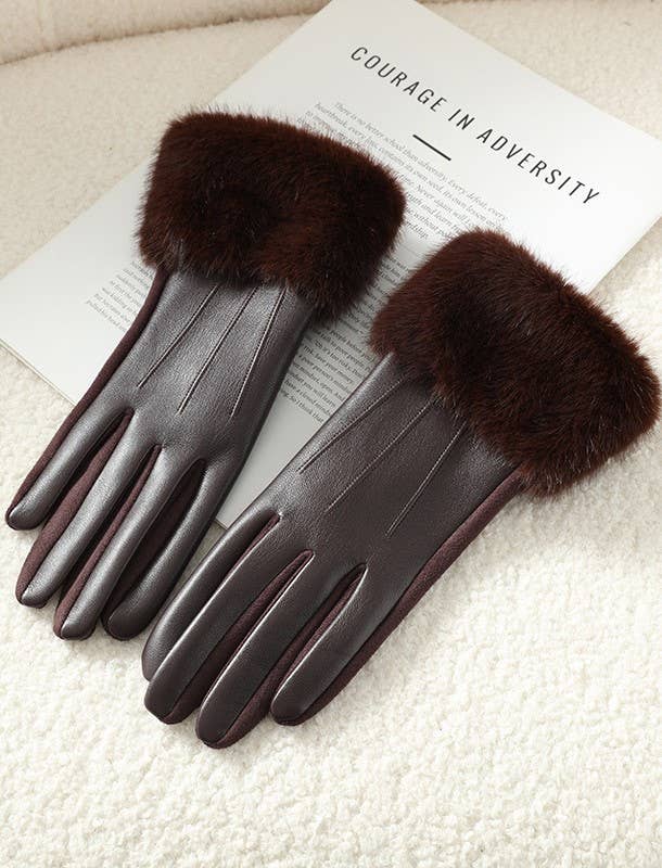 Luxe Faux Leather Gloves