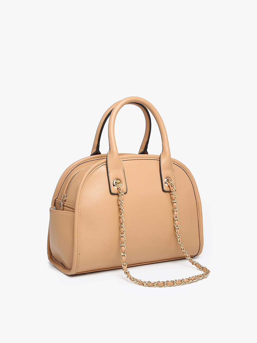 Beth Dome Satchel w/ Chain Strap