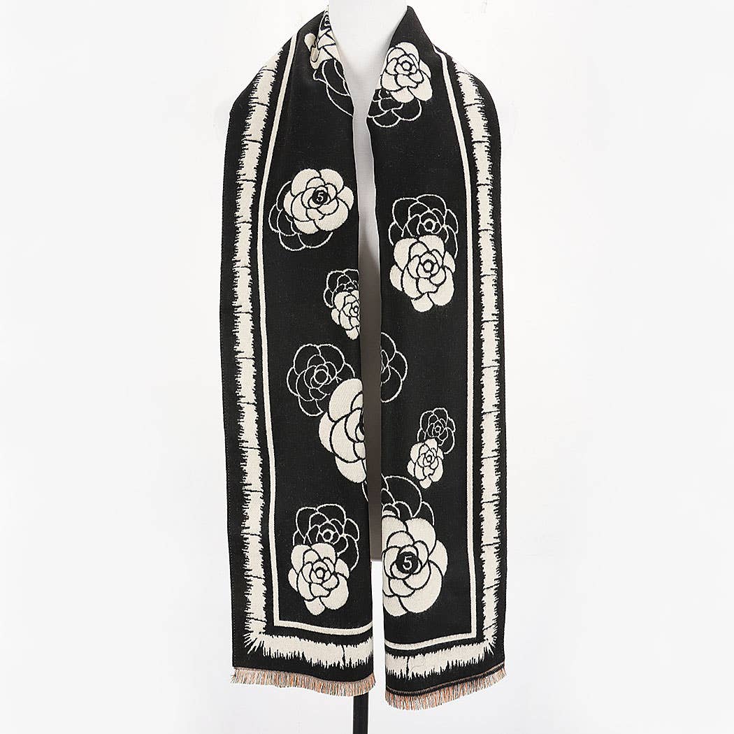 Genevieve Camellia Wrap Scarf