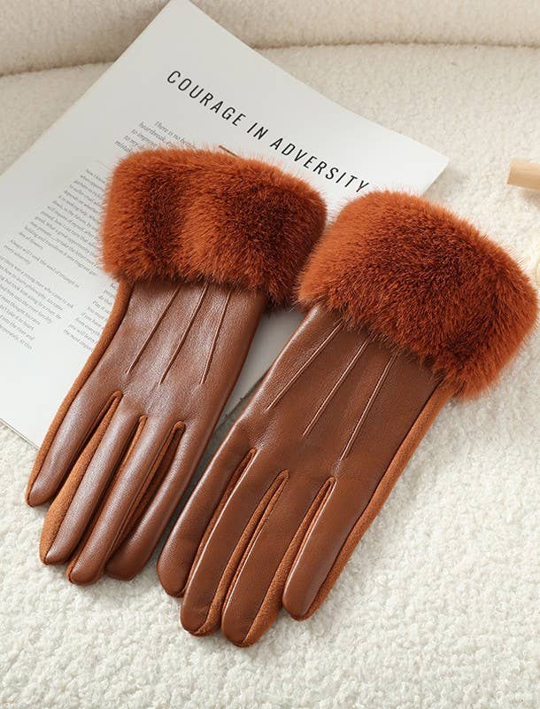 Luxe Faux Leather Gloves