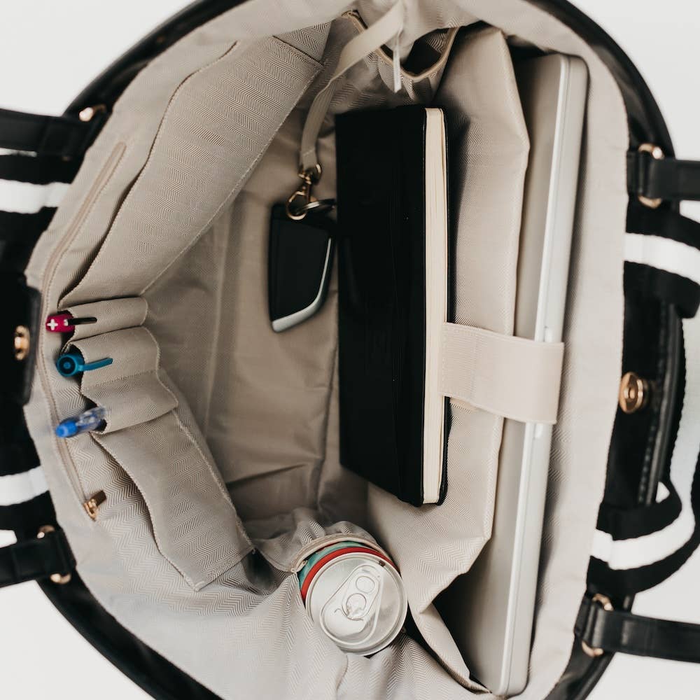 Woven Tiffany Organizer Tote Bag