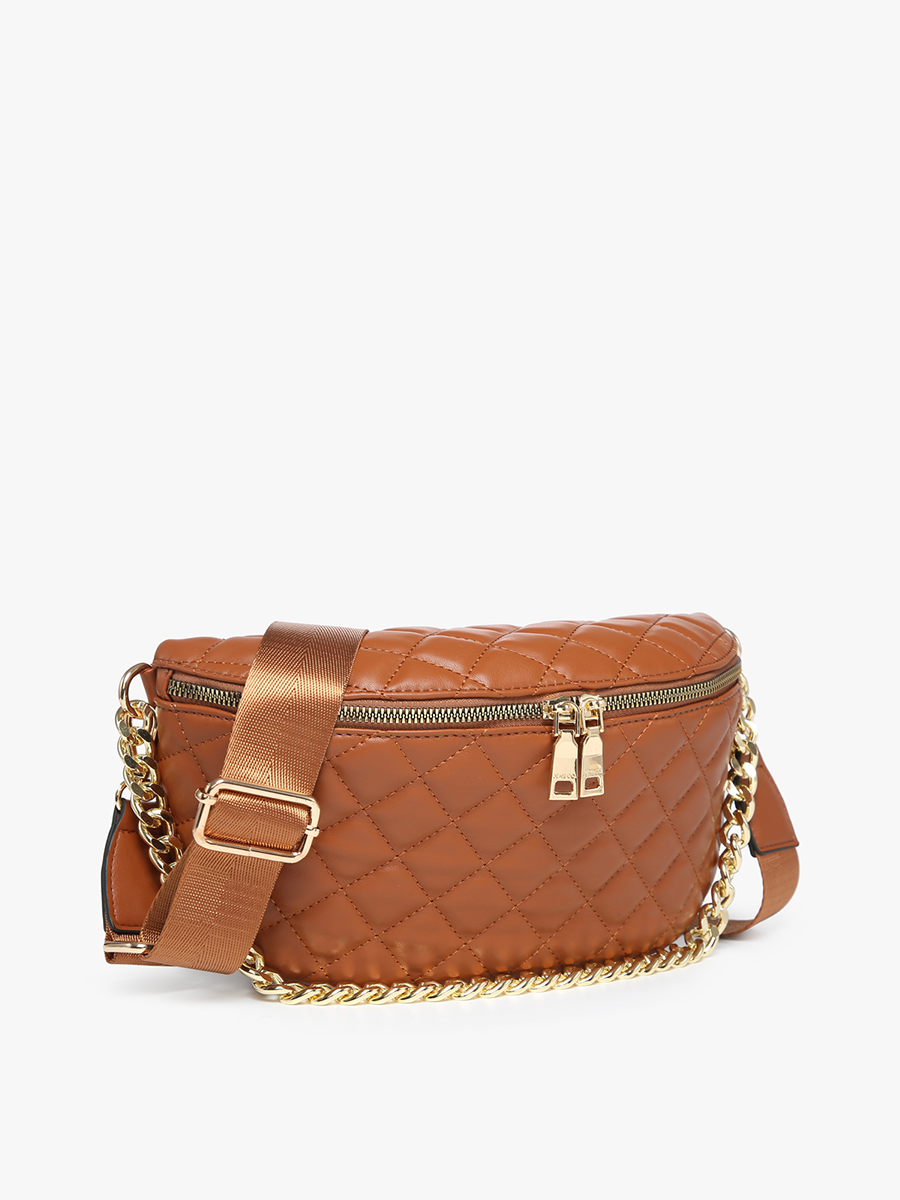 Sylvie Quilted Belt Bag with Chain Strap