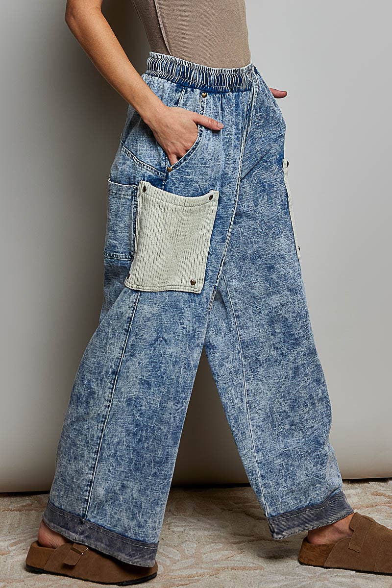 Katrina Terry Knit Wide Leg Pants
