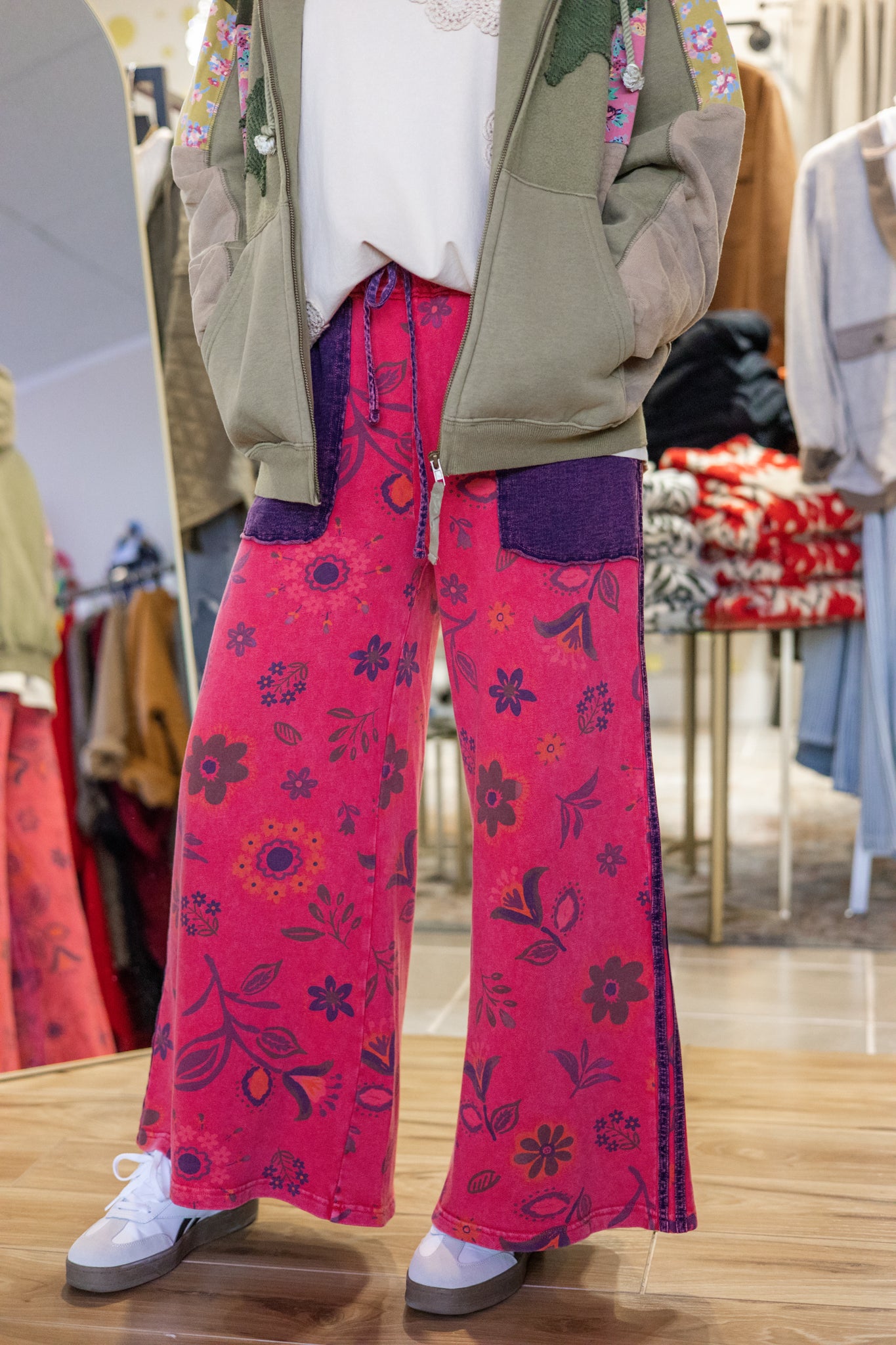 Easel Lorraine Botanical Bloom Pant
