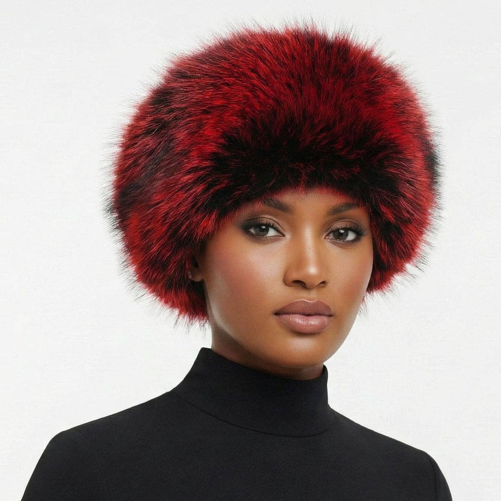 Hat Luxe Faux Fur Kubanka Winter Cap Women