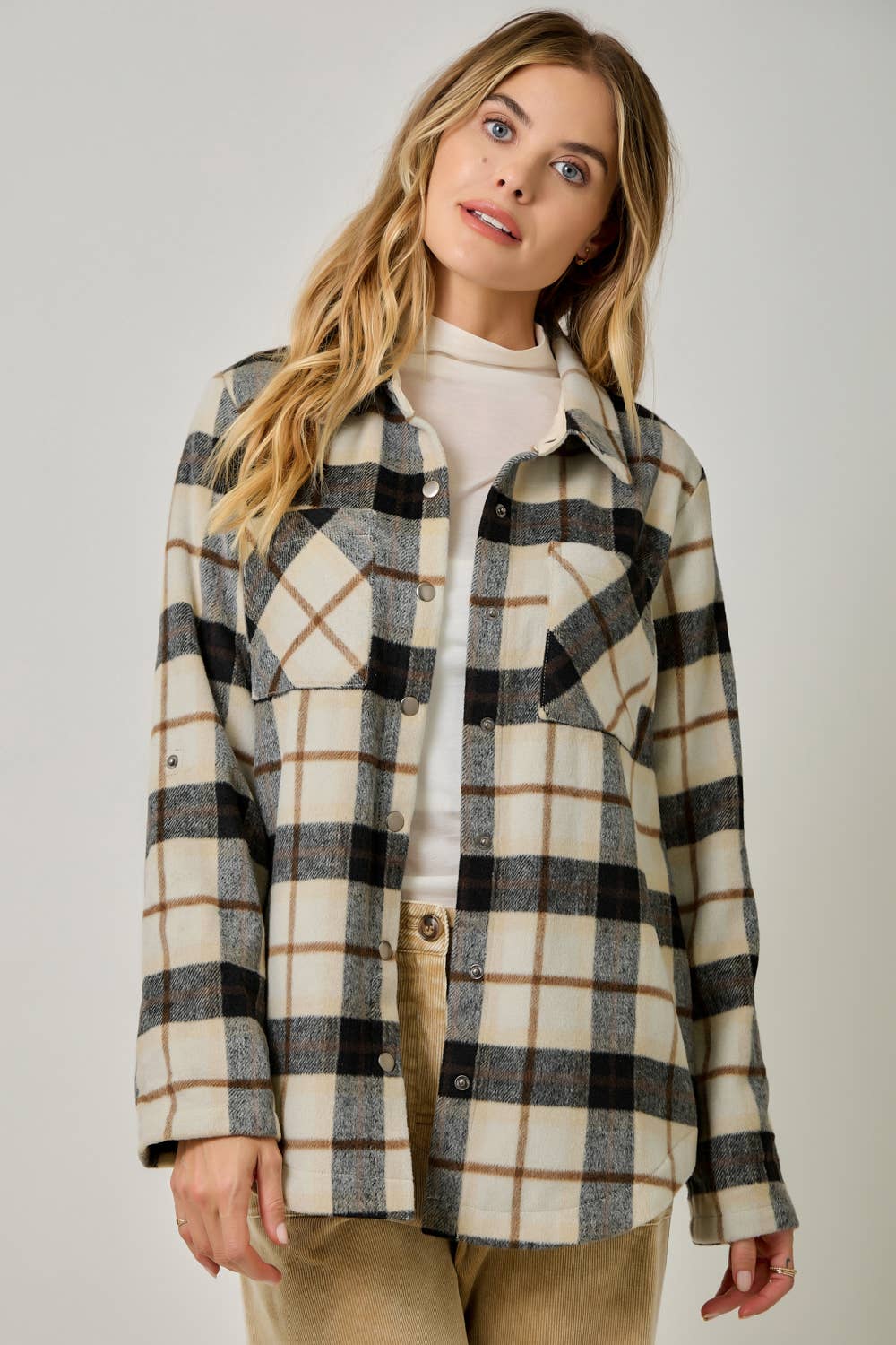 Cozy Brushed Plaid Shacket