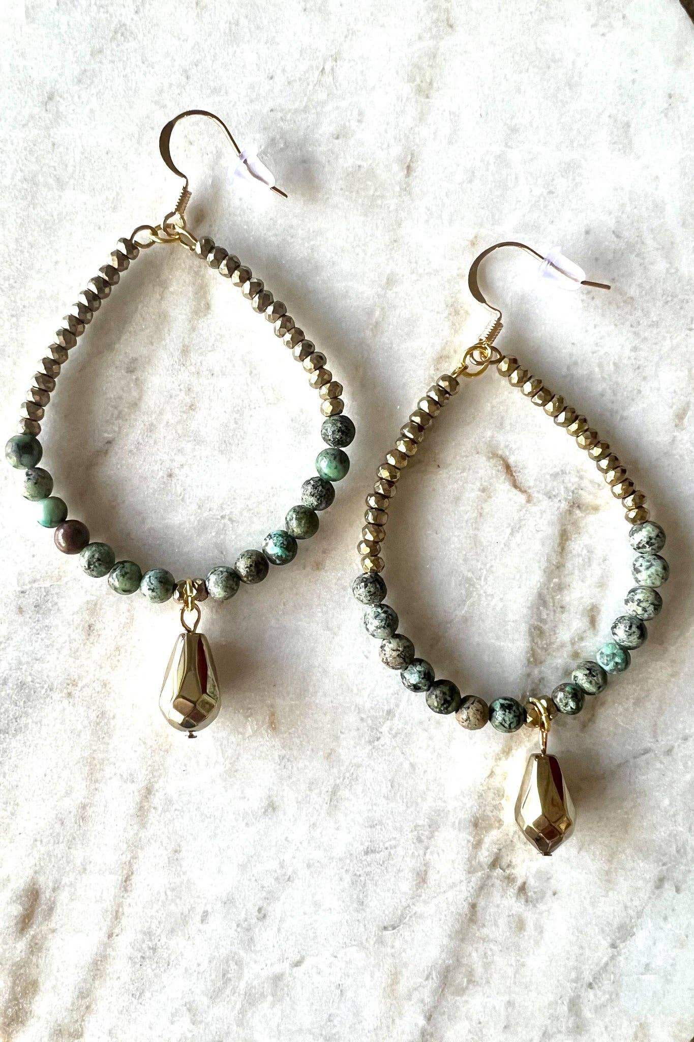 Boho Earrings/Larissa Earrings African Turquoise