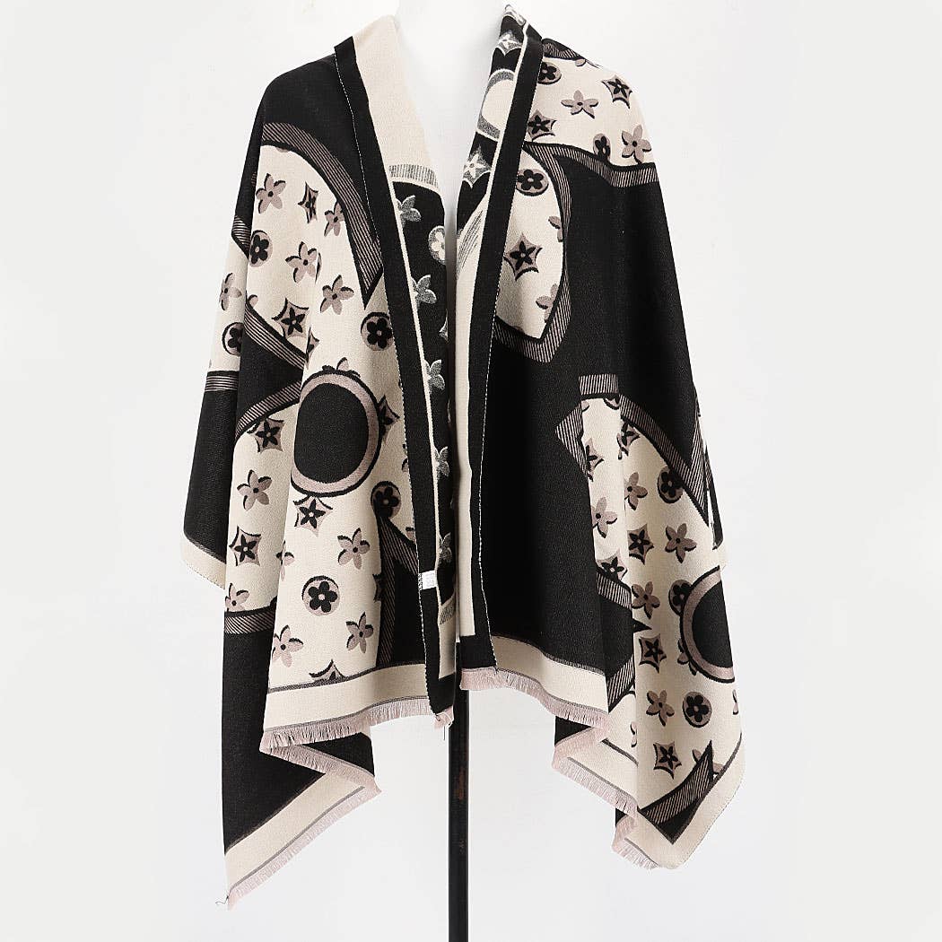 Vivienne Monogram Print Scarf