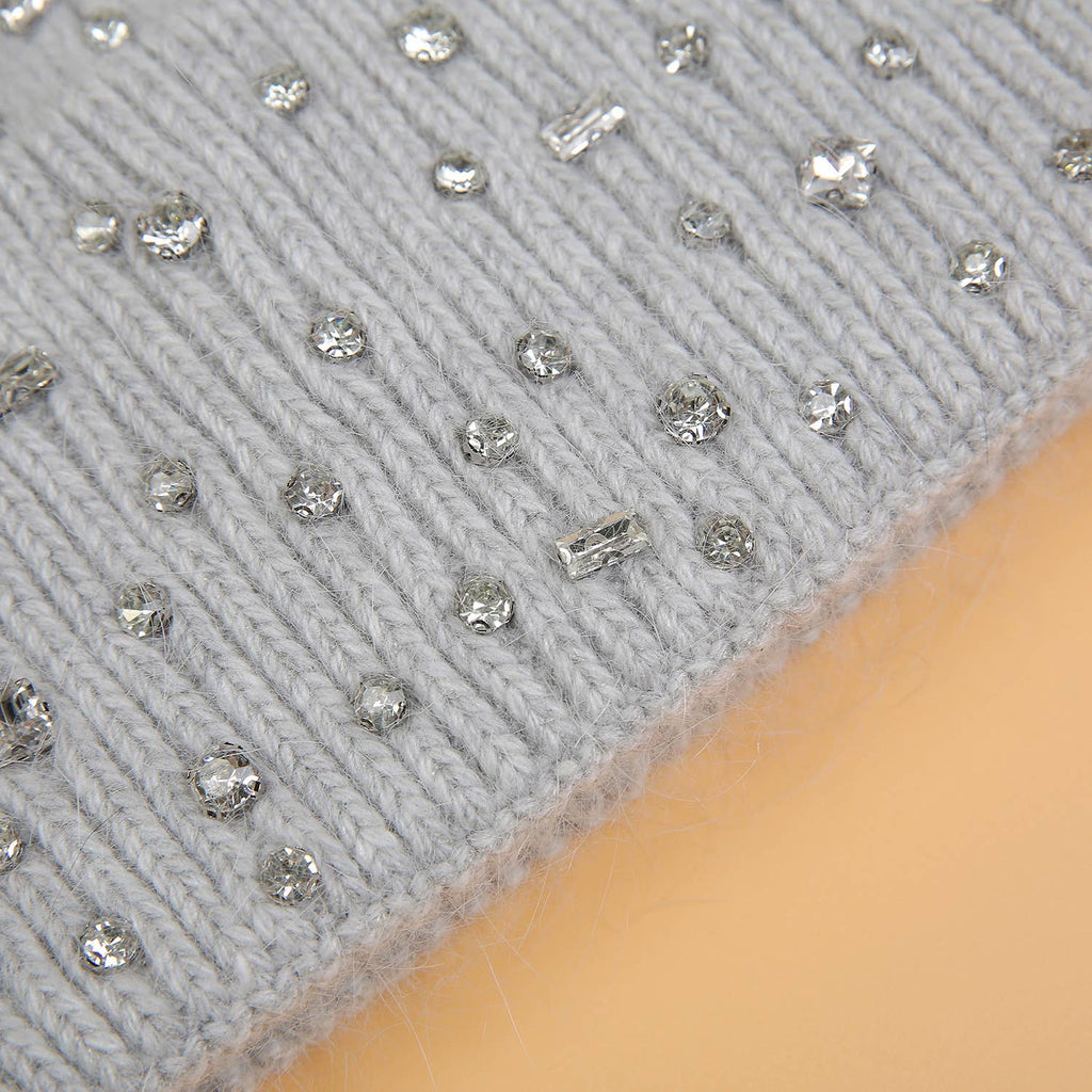 Sparkling Gem Pompom Hat