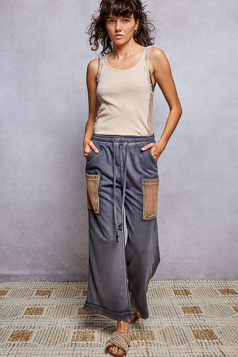 Katrina Terry Knit Wide Leg Pants