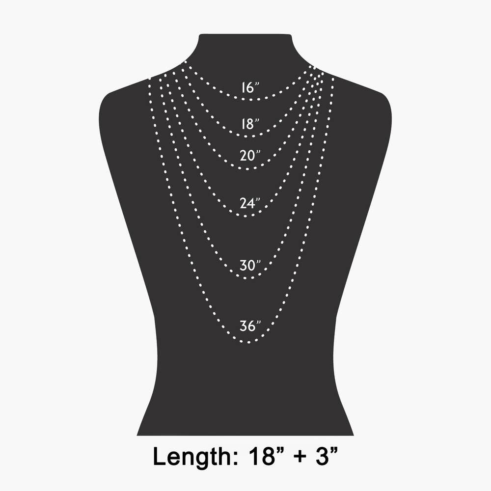 Chunky Chain Necklace With Round Stone Pendant