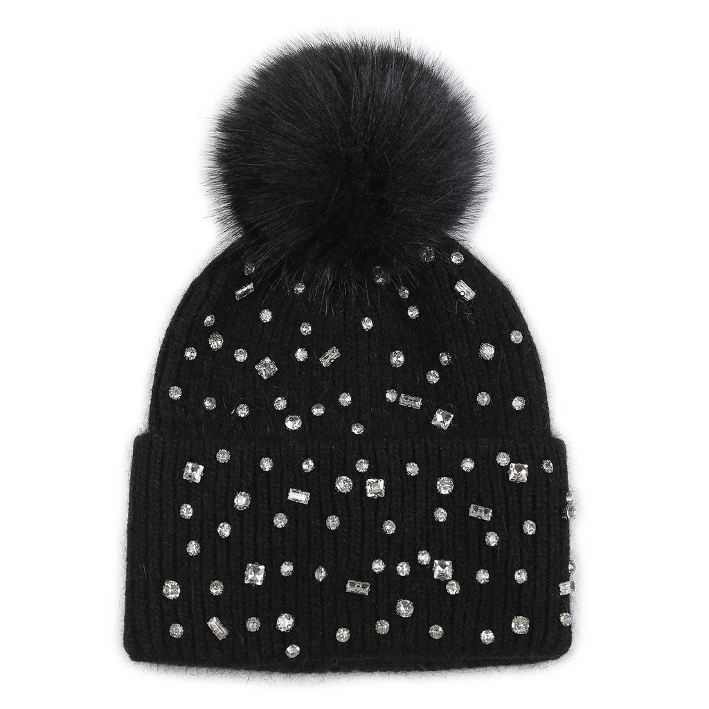 Sparkling Gem Pompom Hat