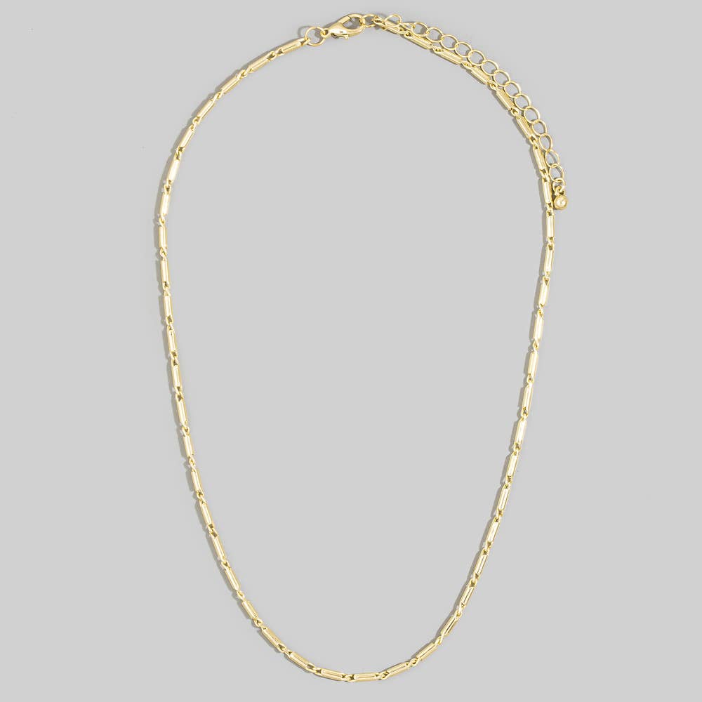 Dainty Bar Link Chain Necklace