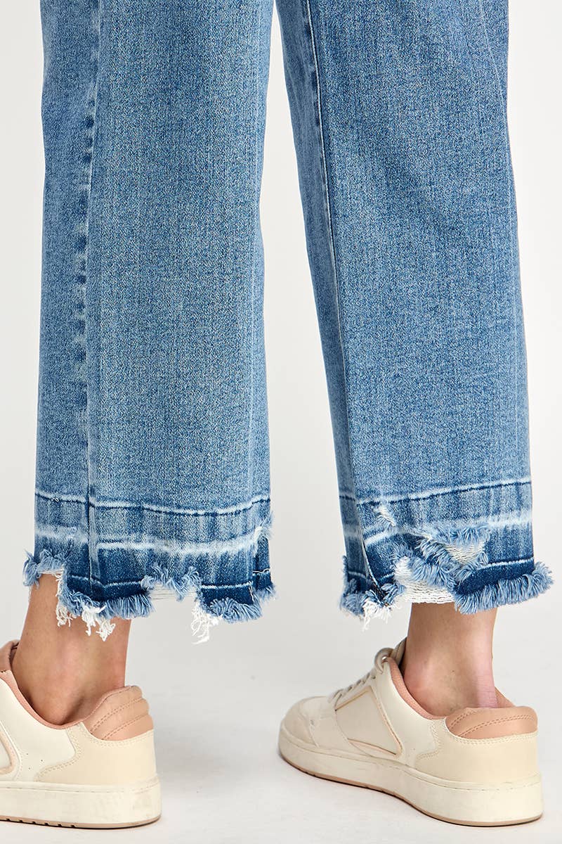 Tanya Tummy Control Cropped Jeans w/Released Hem