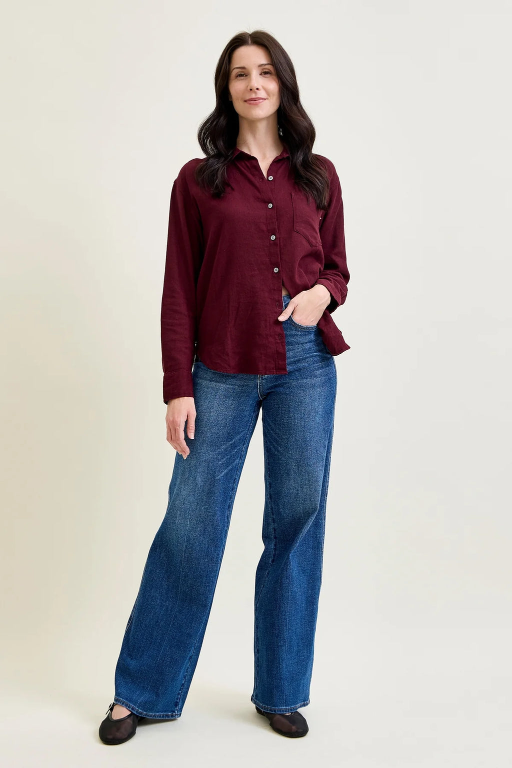 Judy Blue Jordyn Tummy Control Wide Leg Jeans