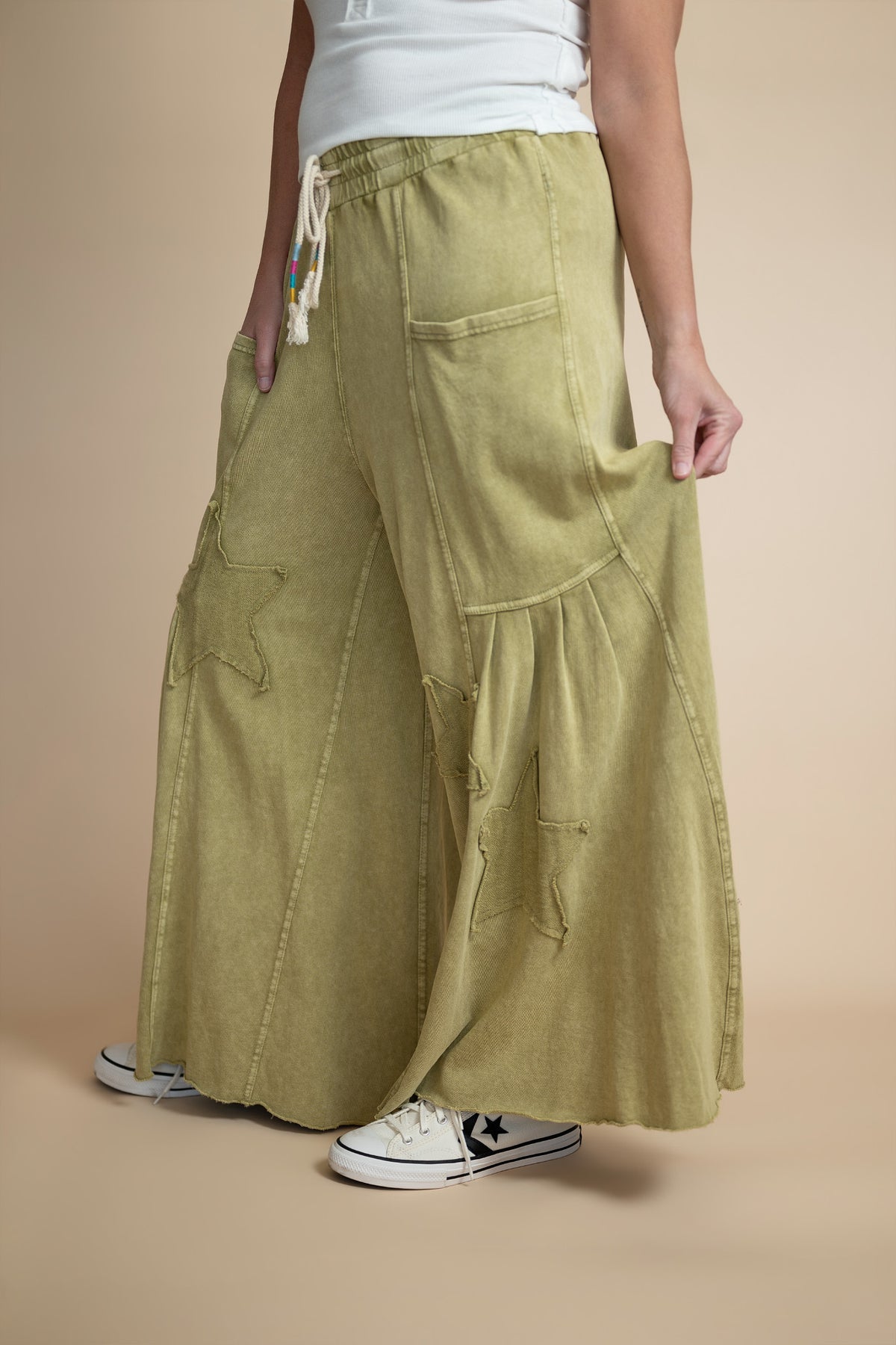 Lennox Star Patch Palazzo Pants