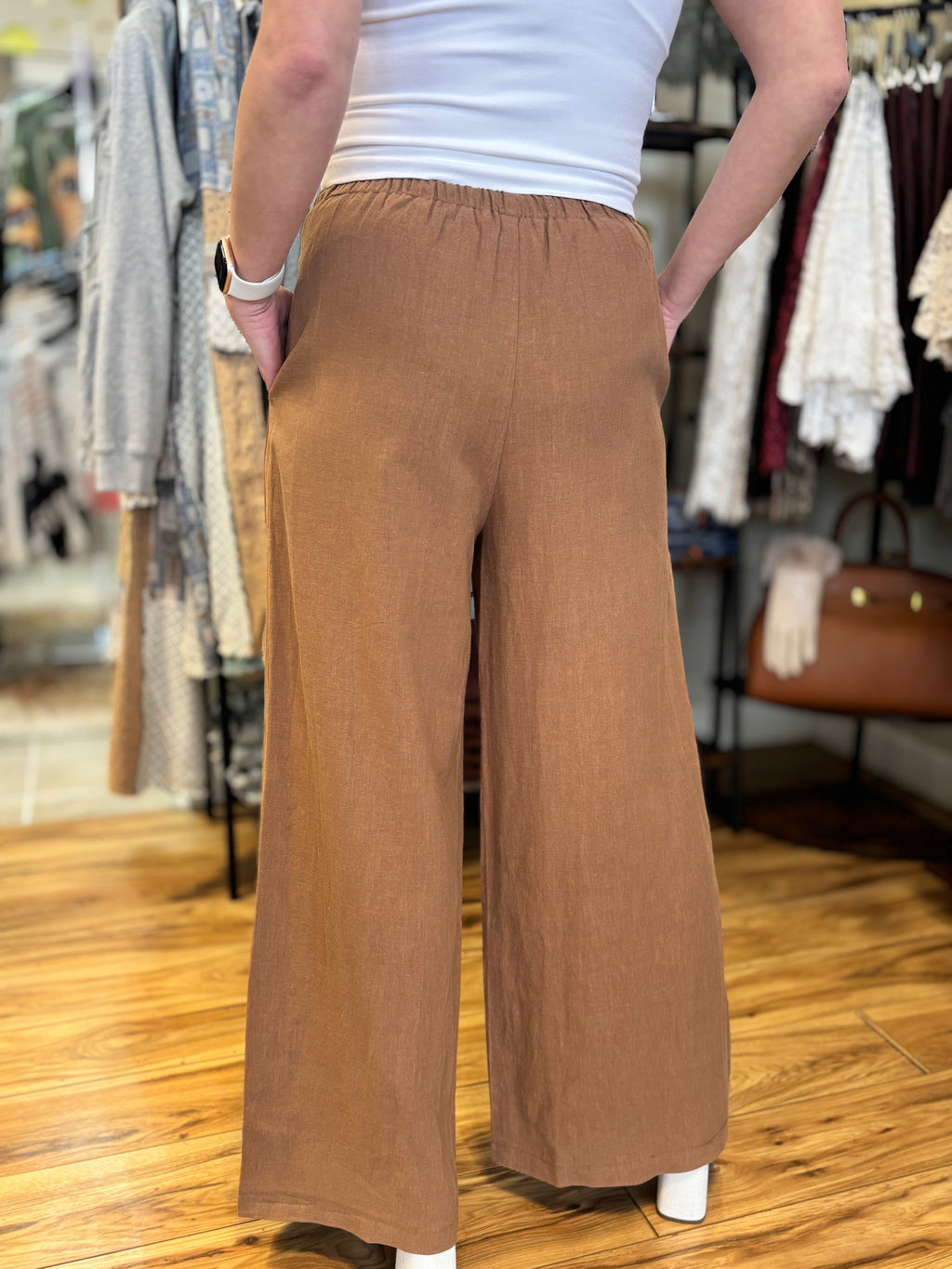 Brielle Drawstring Wide Leg Pant