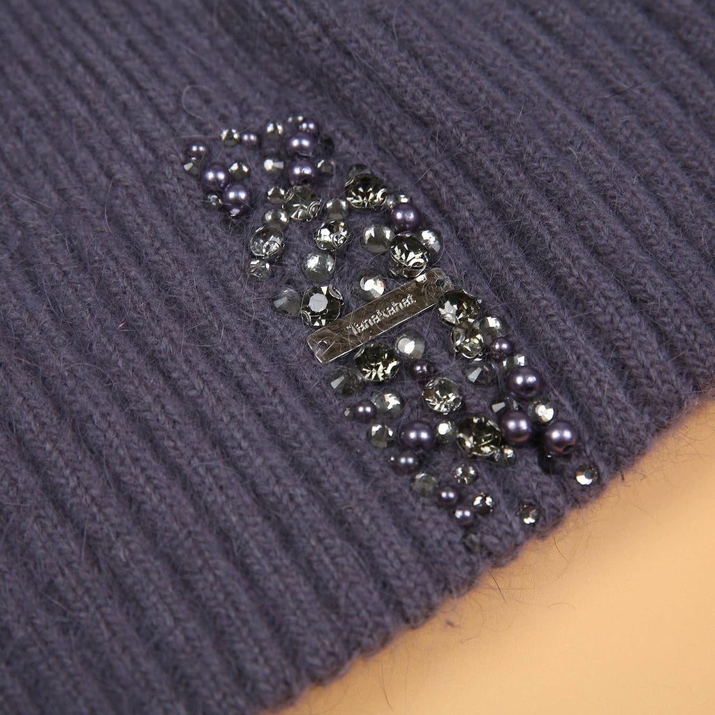 Decorative Perlies Accent Pompom Hat SD120