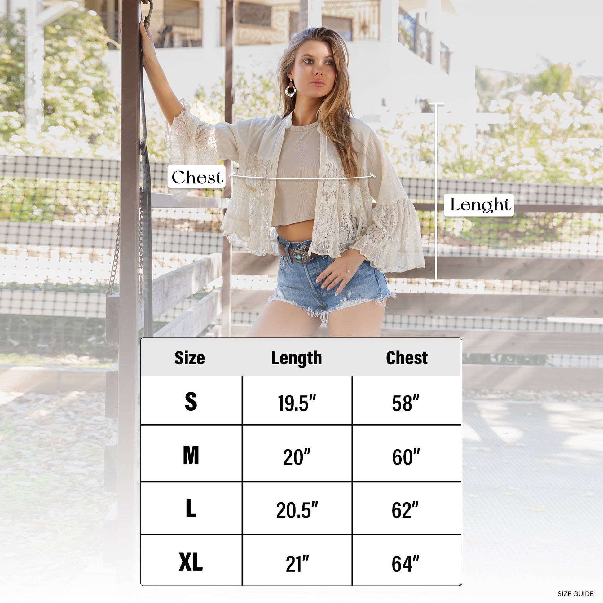 Boho Lace Cropped Summer Top