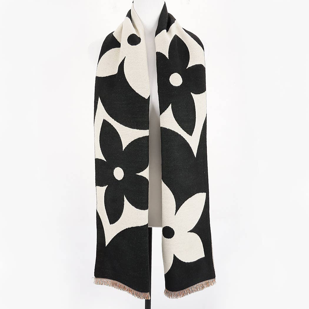 Margaux Abstract Wrap Scarf