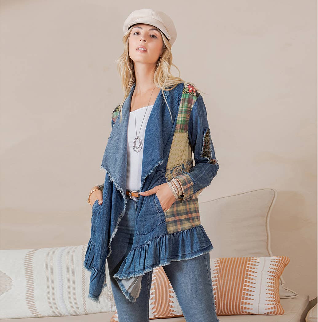Wildflower Patched Denim Jacket