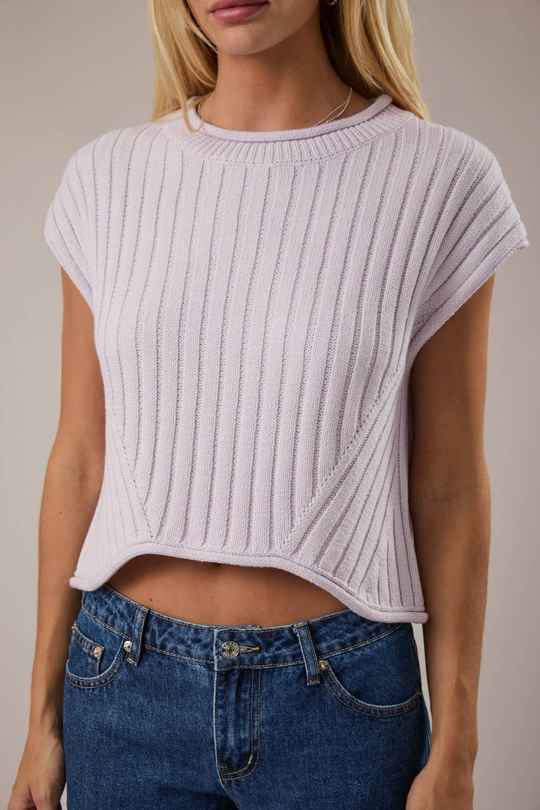 White Summer Everyday Sweater Top/ Reese