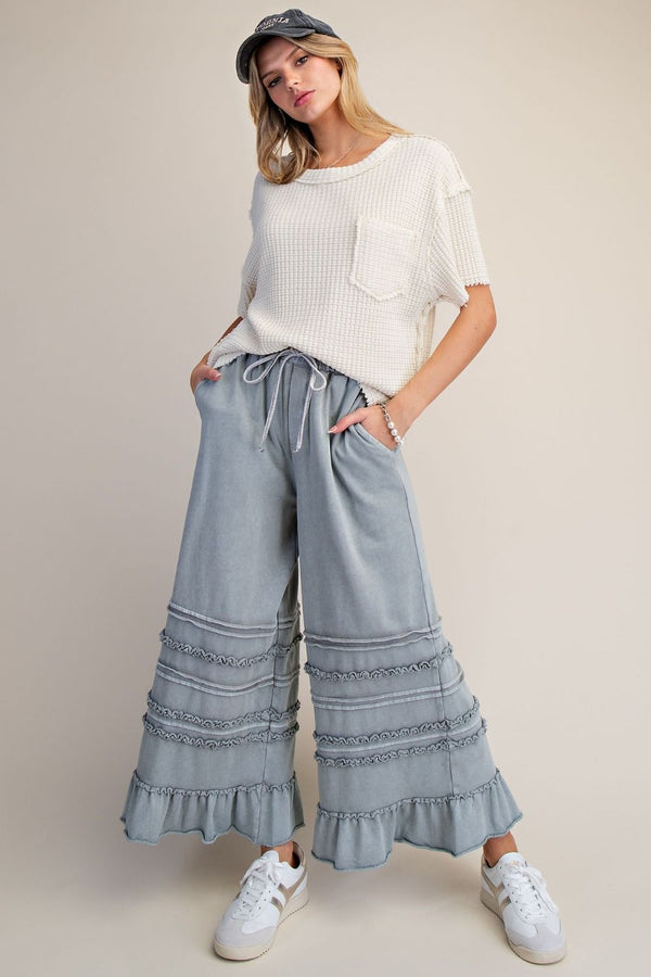 Easy Day Terry Ruffle Pants