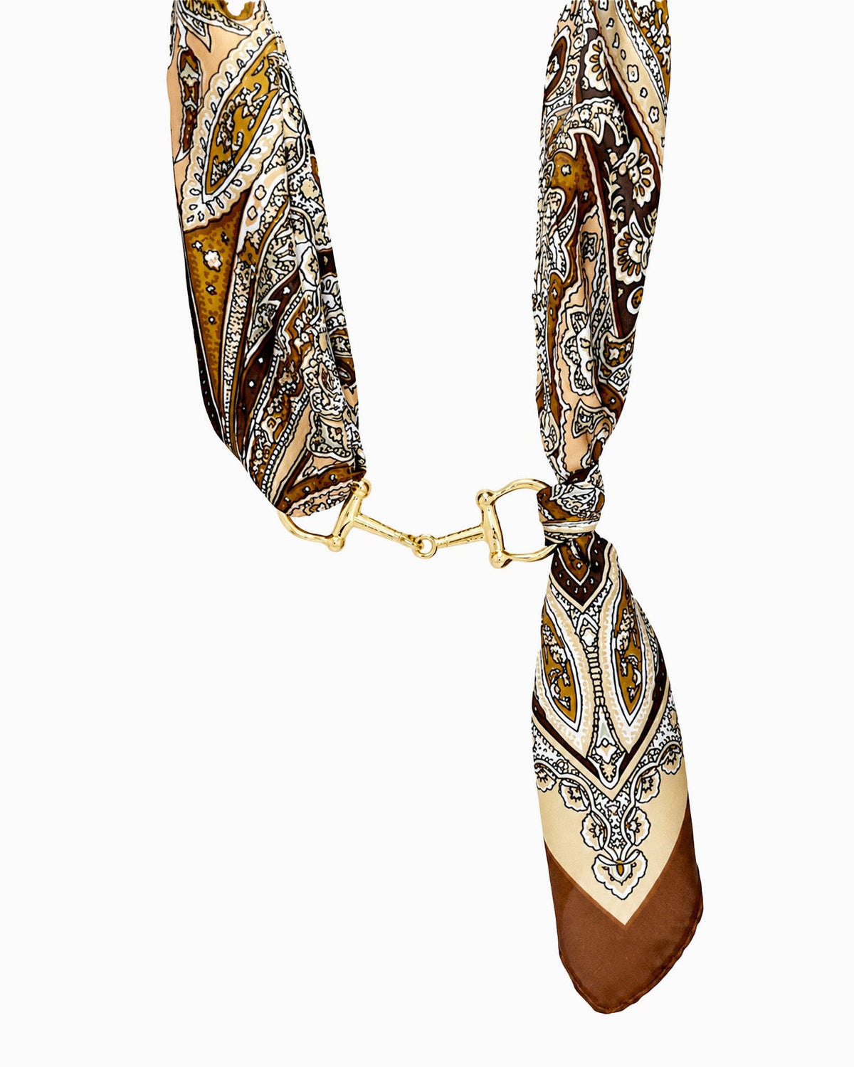 Horse Bit Silk Scarf Chocker Necklace
