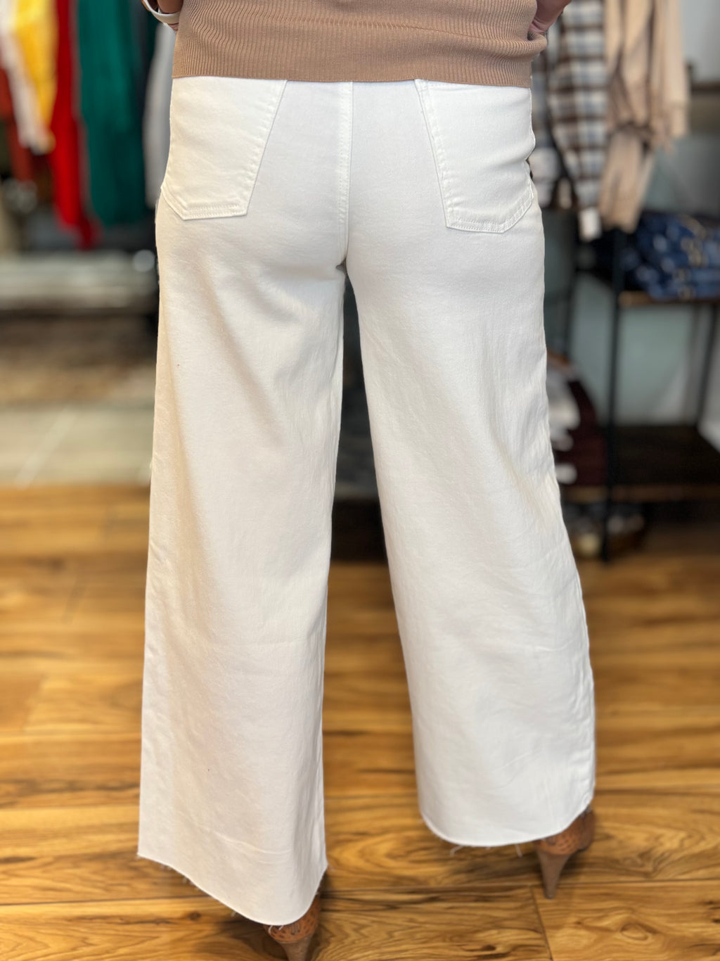 Easel Soft Mineral Wash Wide Leg Pants
