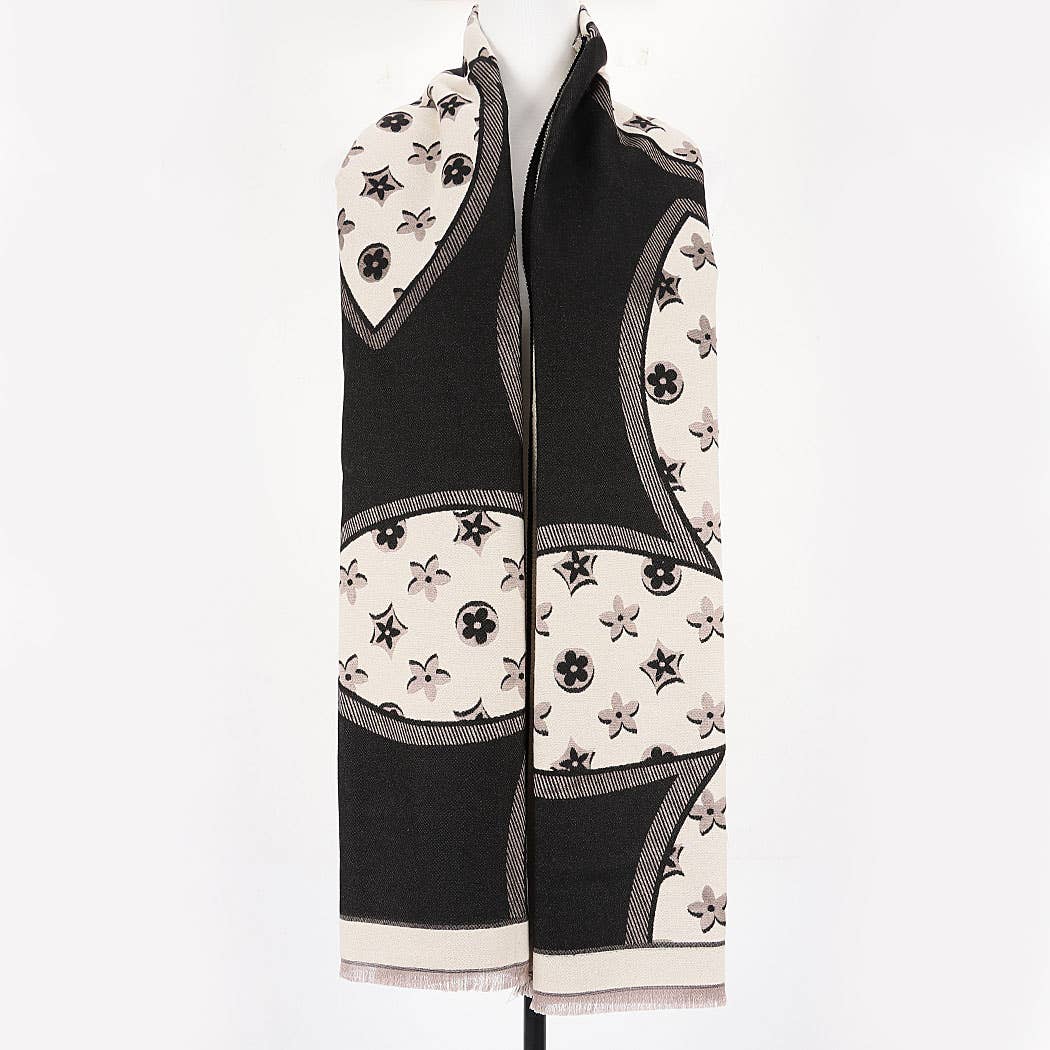 Vivienne Monogram Print Scarf