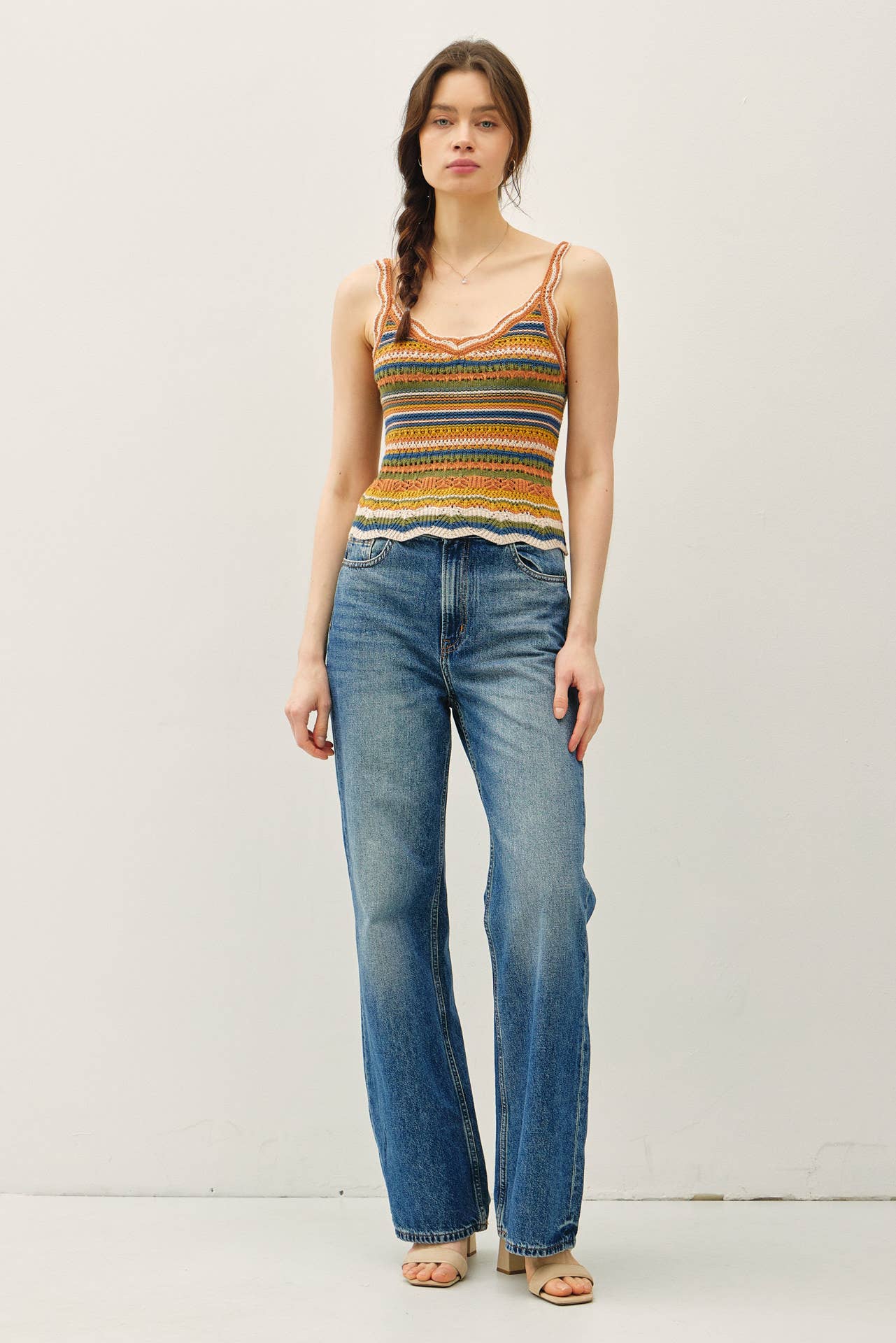 Raquel Knit Tank Top in Multi