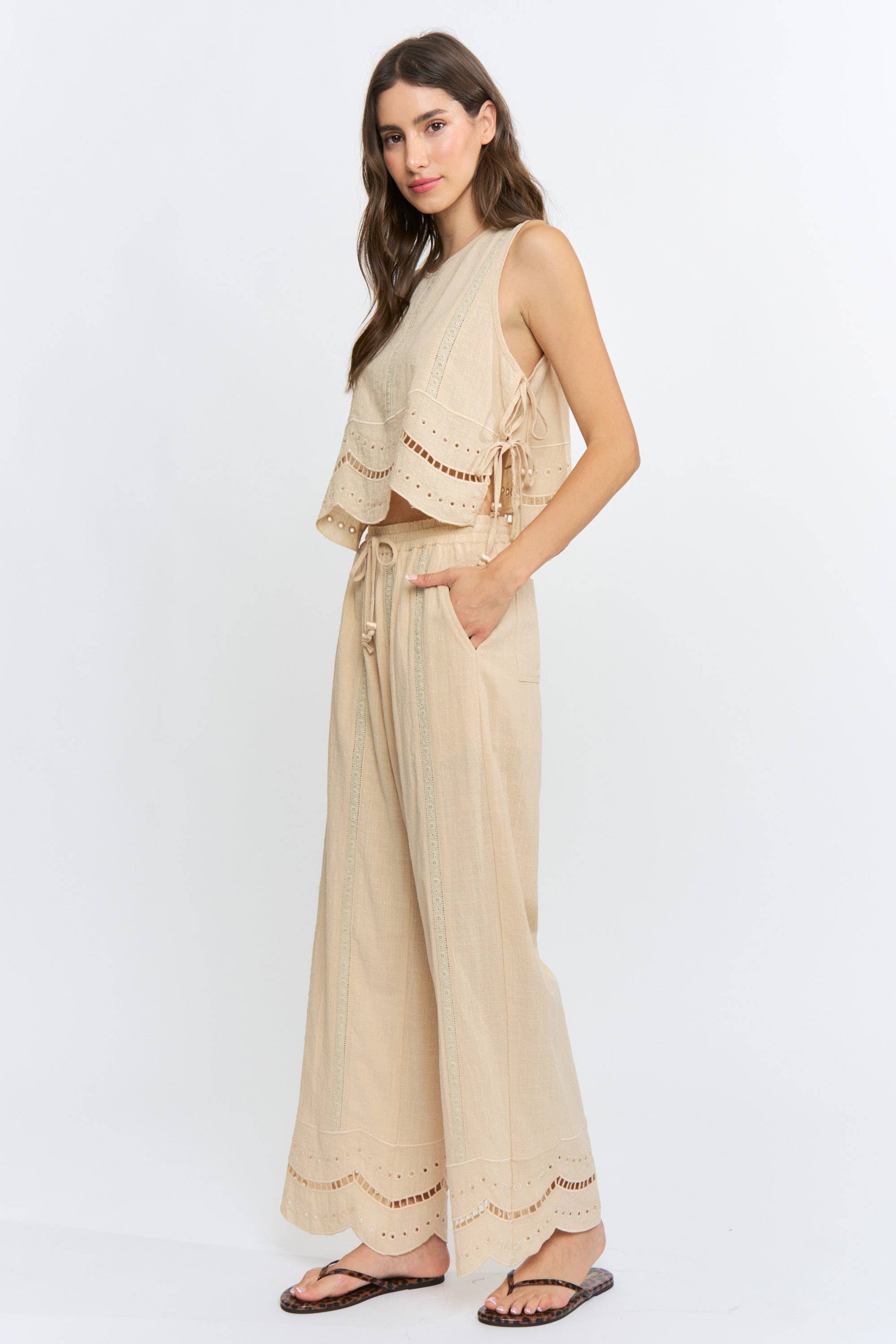 Embroidered Cotton Co-Ord Matching Set