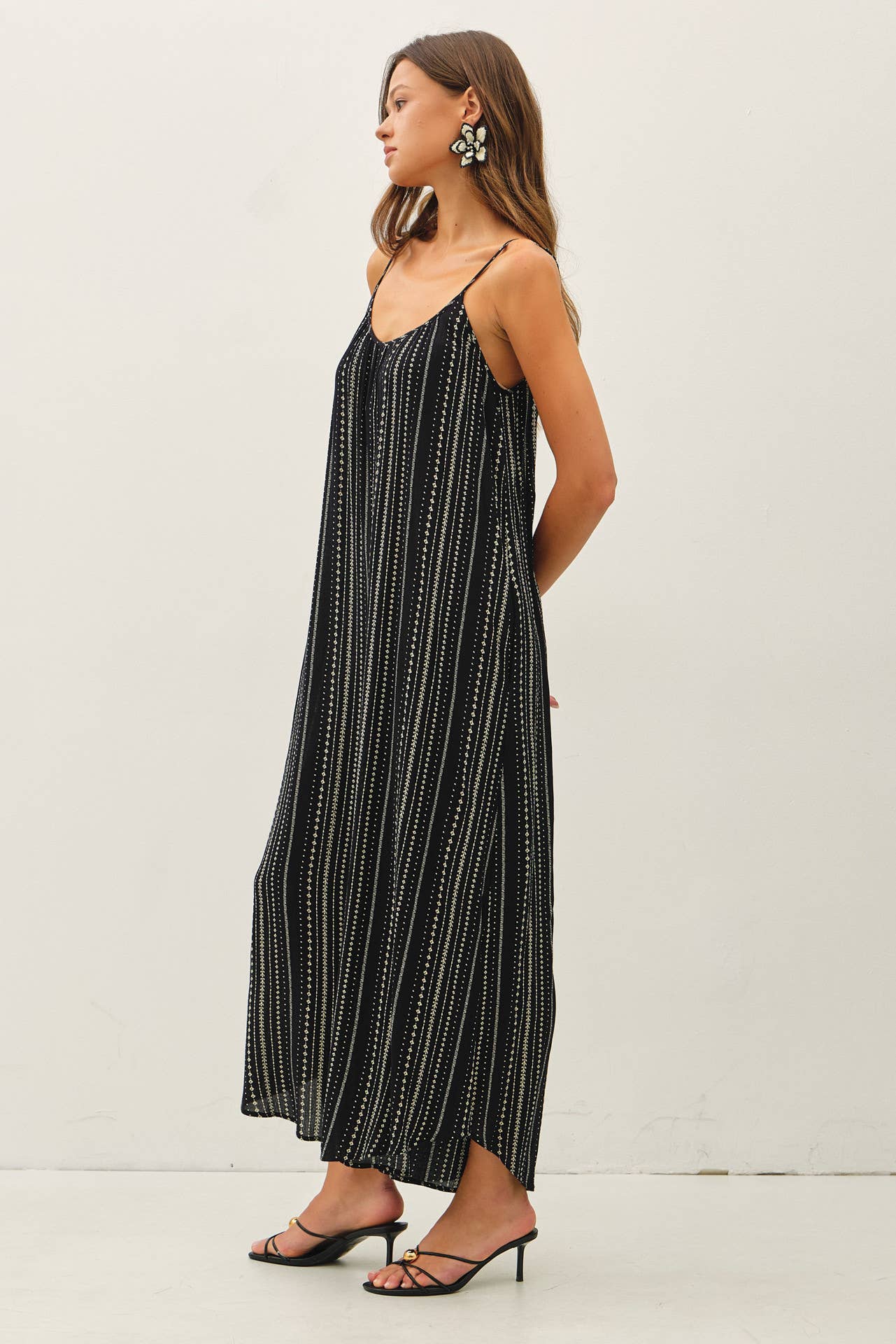 Wide Leg Jumpsuit in Stripe