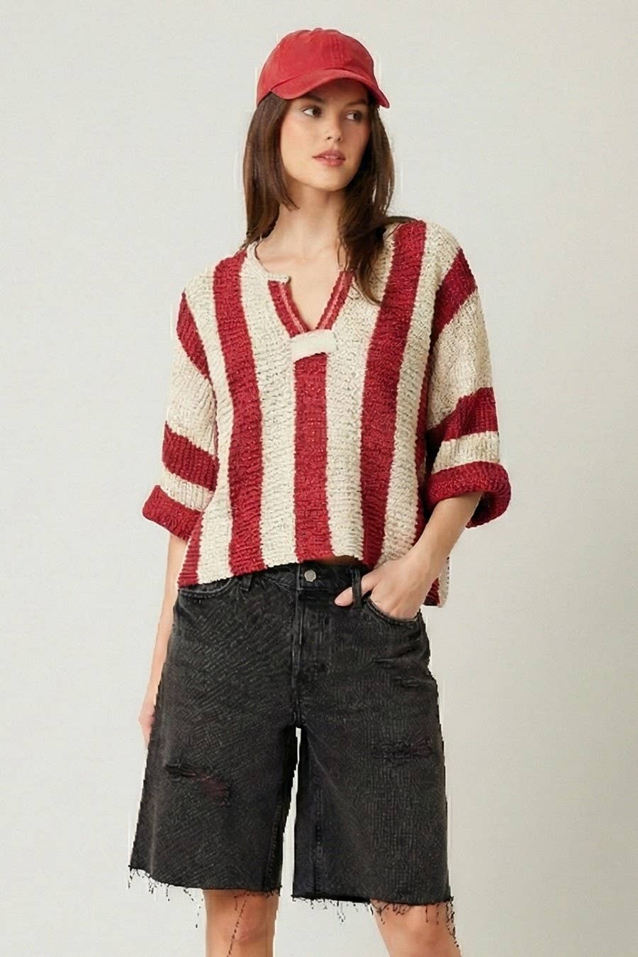 Free Spirit Vertical Stripe Sweater