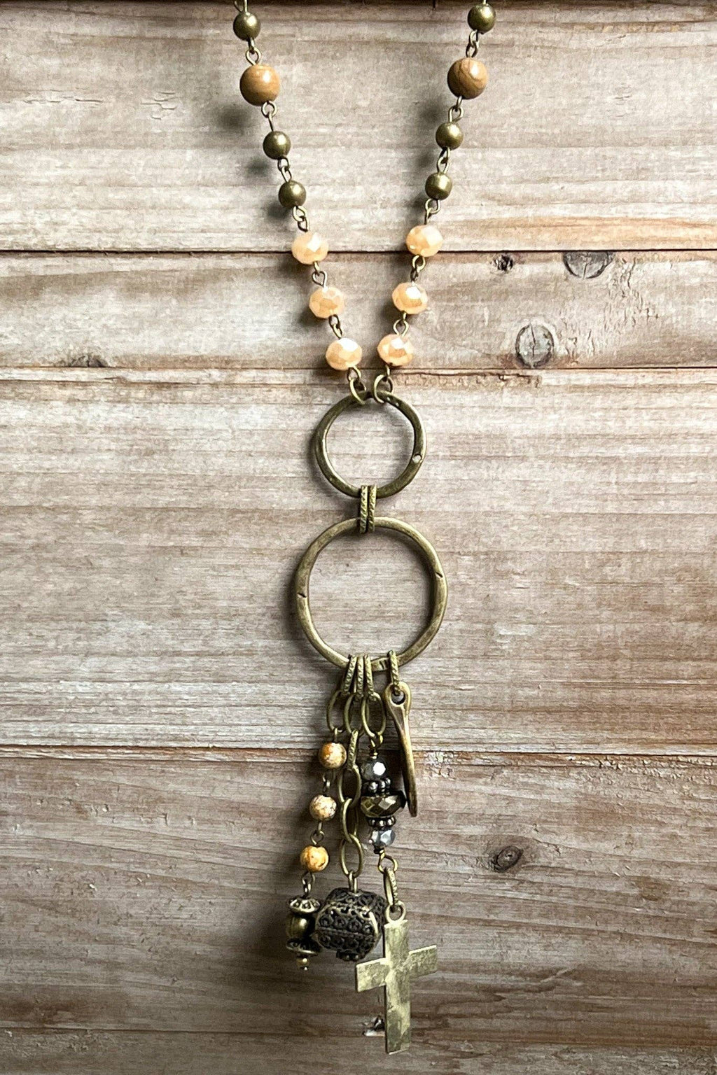 Boho Jewelry Necklace Cross