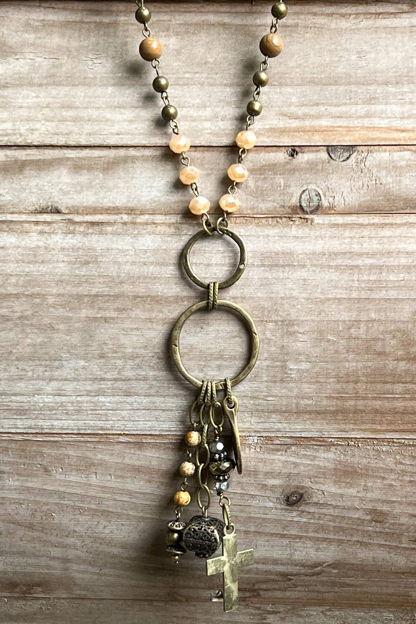 Boho Jewelry Necklace Cross