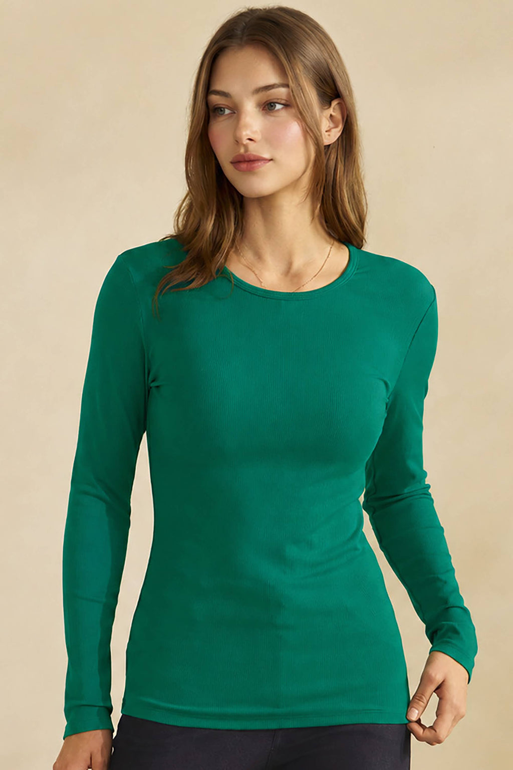 Pure Comfort Ribbed Long Sleeve Top Fall Tops
