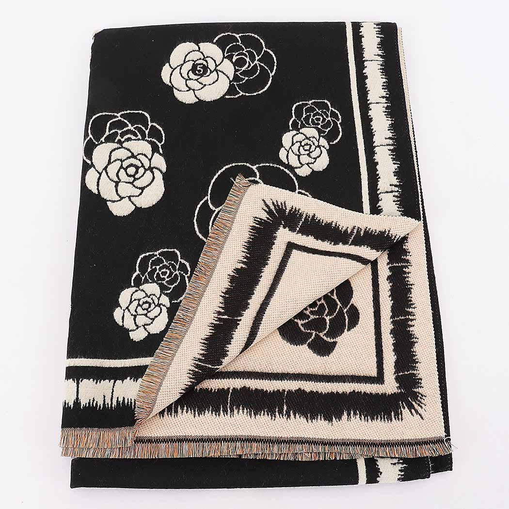 Genevieve Camellia Wrap Scarf